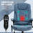 HOMCOM High Back Vibration Massage Office Chair With 6 Vibration Points, Heated Reclining PU Leather Computer Chair With Armrest And Remote, Blue-536780990