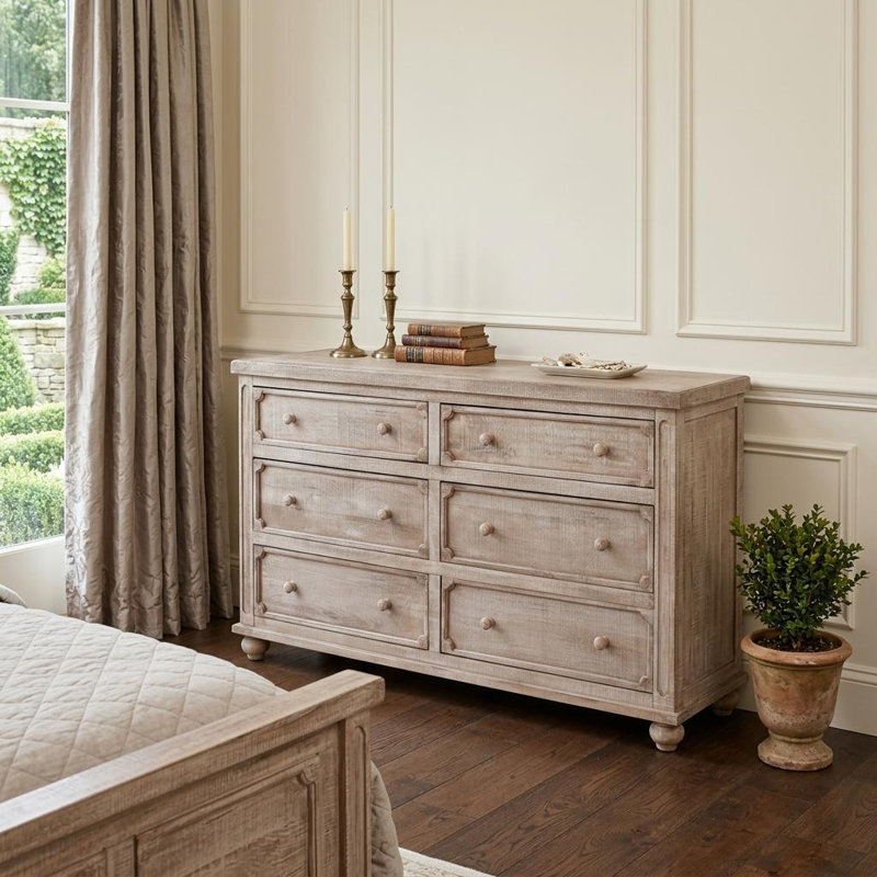Commode 6 tiroirs Aruba Natural