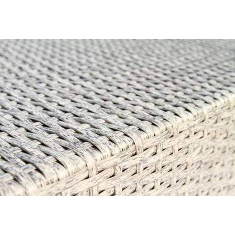 Table d'extérieur avec mélange de gris - porte-gobelet