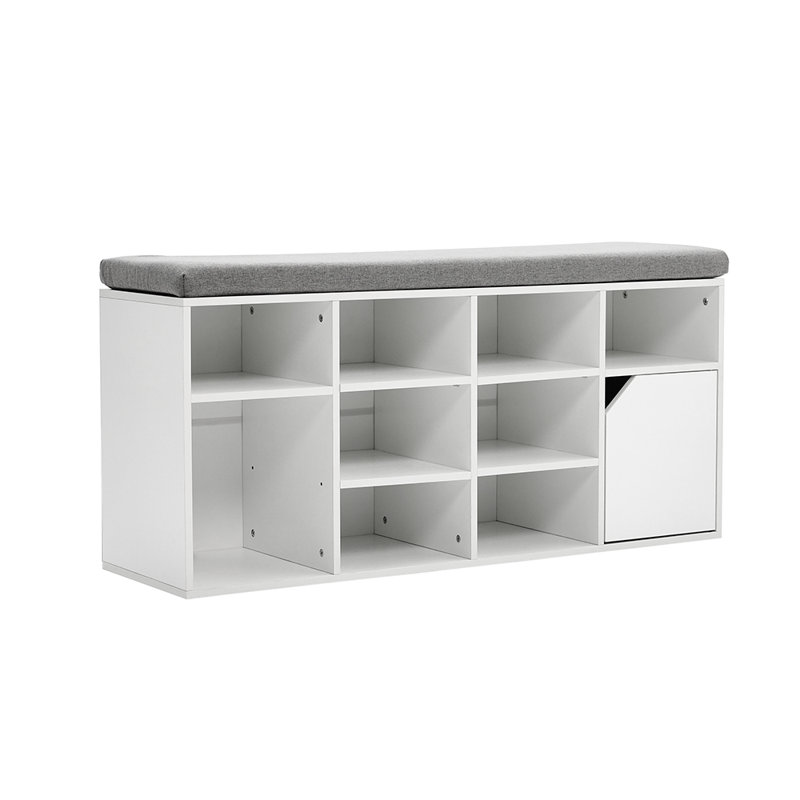 Linen Upholstered Storage Bench