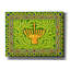 Bungalow Bungalow «Hanukah Menorah On Green» par Andrea Strongwater, art mural sur toile-1099378418