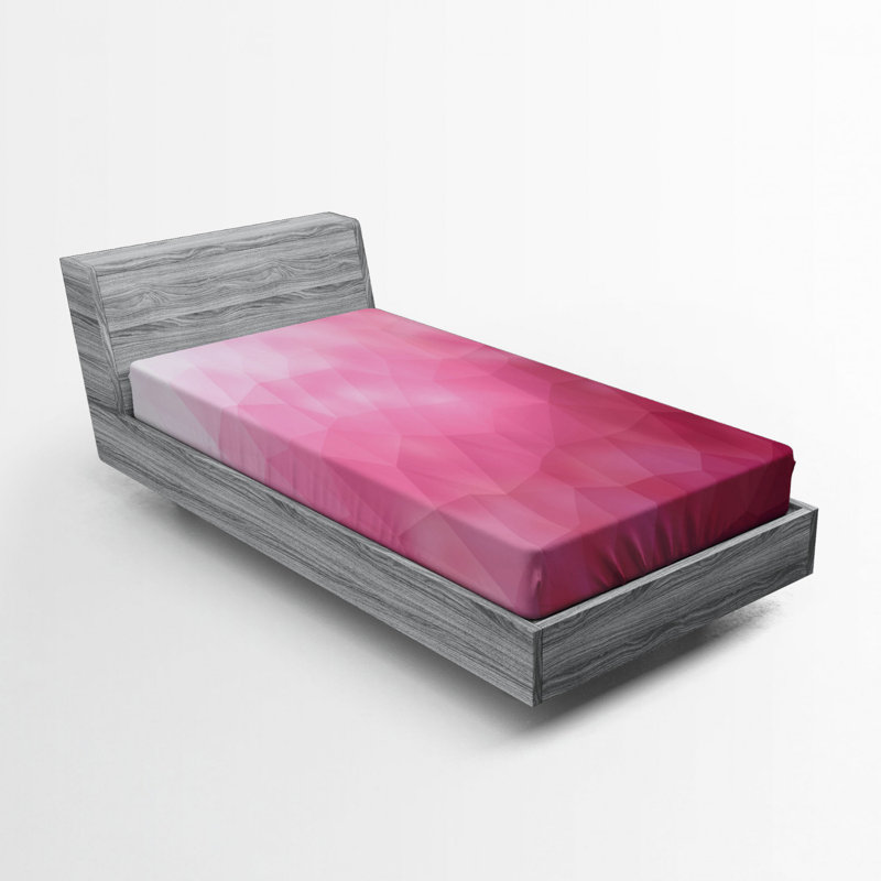 Microfiber Abstract Fitted Sheet, Twin XL Fitted Sheet