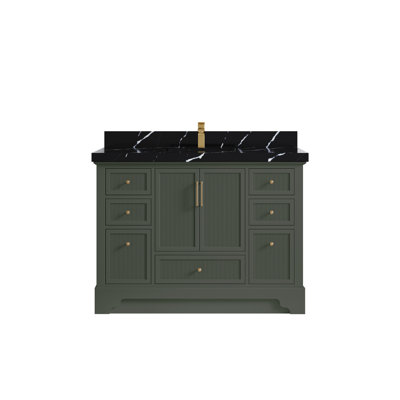 Alys 48'' Single Bathroom Vanity with Quartz Top