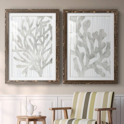 Quiet Coral III " Quiet Coral III " 2 - Pieces Painting Print