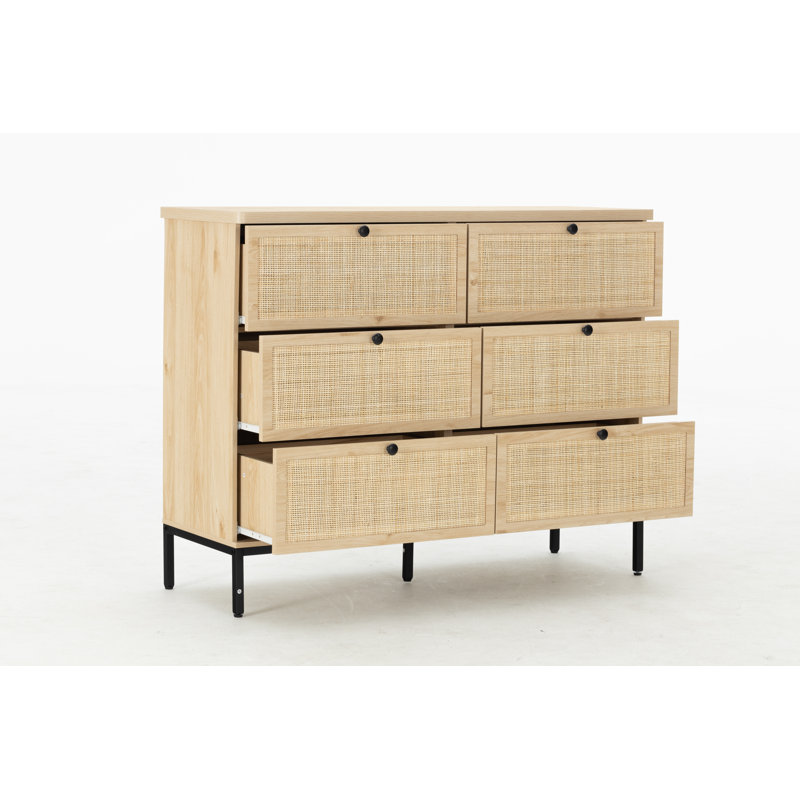 Commode 6 tiroirs pour chambre à coucher