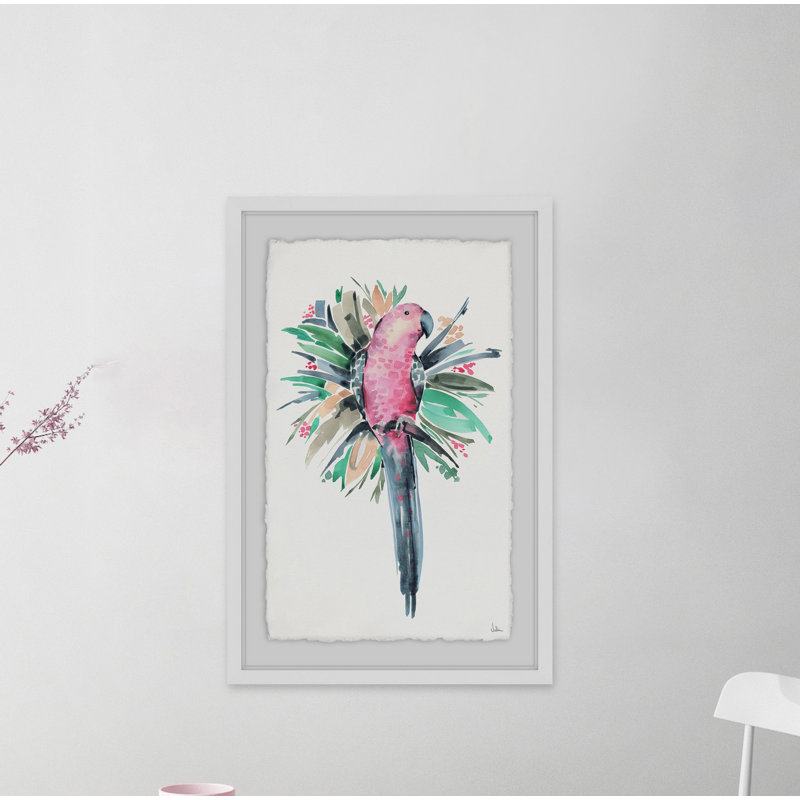 Tropical Bird II by Julia Posokhova - Single Picture Frame Painting, 30 cm H x 20 cm W x 4 cm D