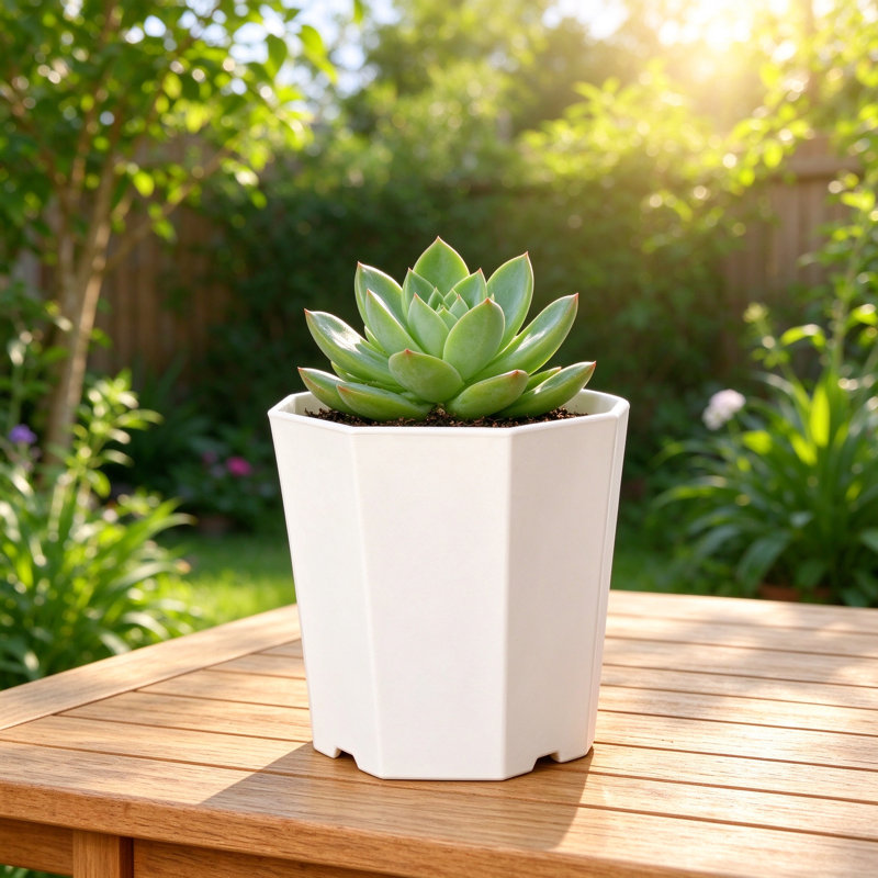 White Octagonal Paper Planter Pot - 10 Pack Biodegradable Nursery Pots, 2.8 x 2.8 x 3.0 in