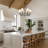6 - Light Classical / Traditional Wagon Wheel Chandelier With Fabric Shaded