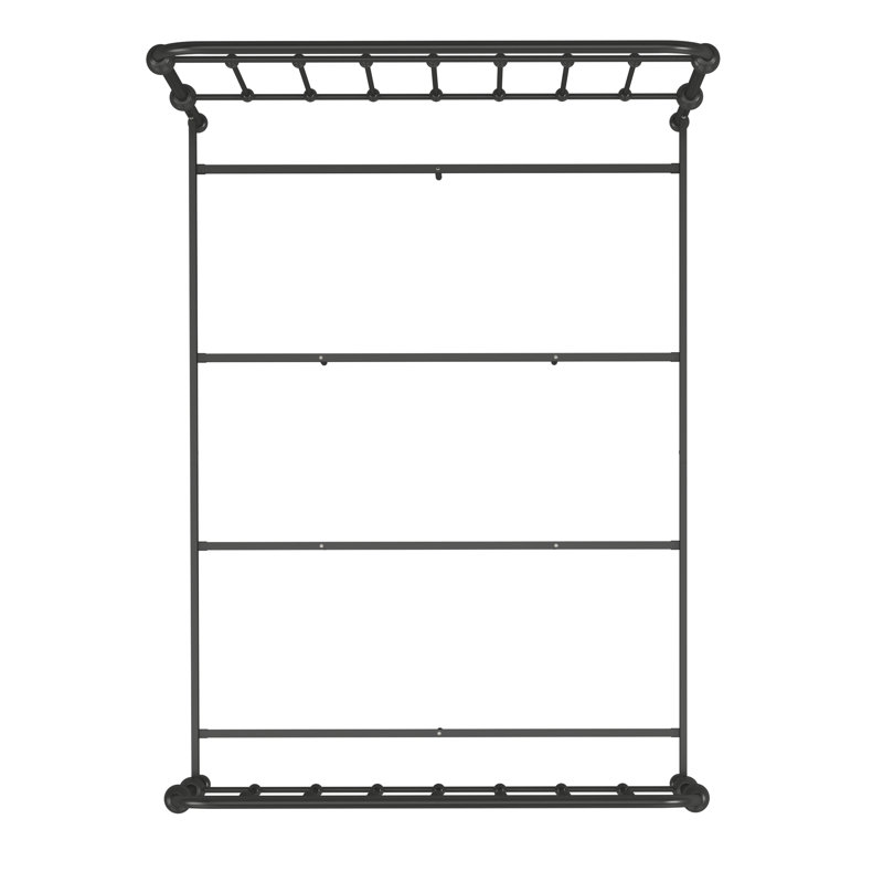 Isabelle Metal Open-Frame Bed, Queen, Antique Dark Bronze