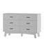 Commode 6 tiroirs double 47,24 po de largeur, commode avec base réglable pour chambre à coucher et salon-1380099295