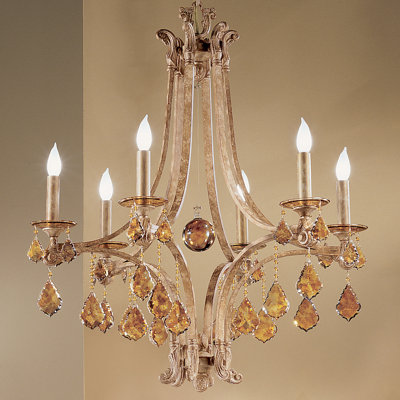Mediterranean 6 - Light Dimmable Empire Chandelier