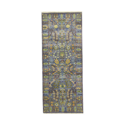 Tapis de couloir oriental Oushak Chobi