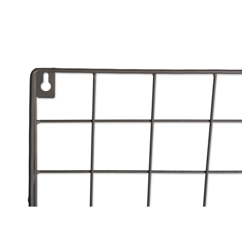 Dockery Farmhouse Wall Storage Basket, Gris