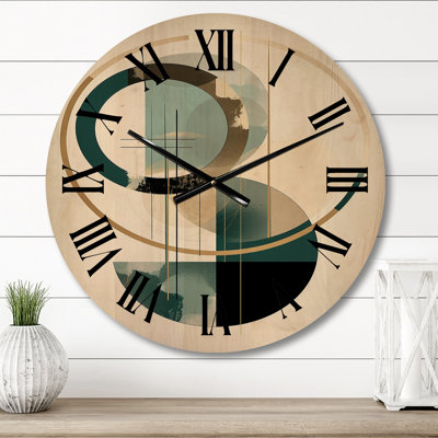 Horloge murale en bois massif Mellott