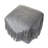 Lebo Modern Distressed Handmade Wool/Cotton Square Upholstered Ottoman Pouf