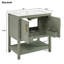 Meuble-lavabo avec lavabo et rangement en céramique, meuble-lavabo-113448595