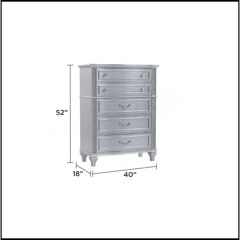 Commode 5 tiroirs Mystic