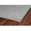 Metro-Velvet Hand Knotted Geometric Area Rug in Silver-25306502