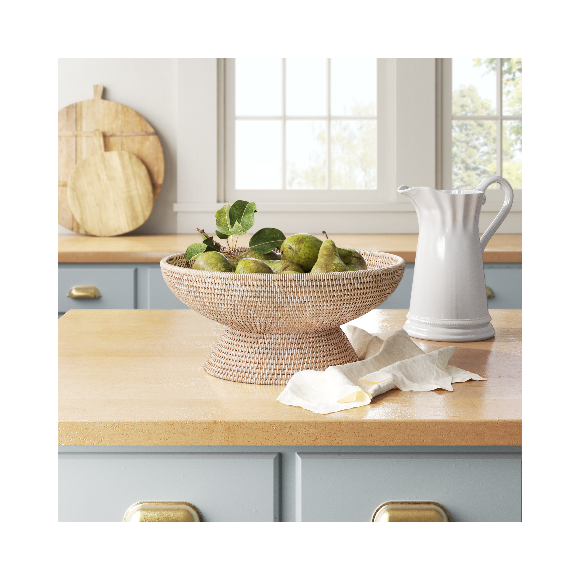 Alderfield Rattan Woven Offering Bowl, Natural