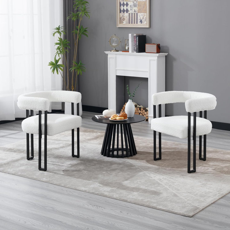 Dining Room Chair, Armrest Chair, Kitchen Chair, Dining Chair, Modern, Comfortable Armchair With Armrests, Design Chair For Dining Room, Living Room, Bedroom, Made Of Chenille Metal