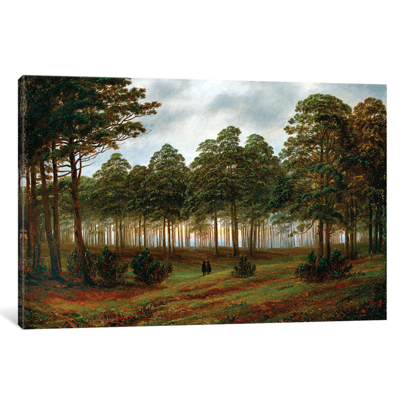 «Evening, 1820-26», impression sur toile, H 8 po x l 12 po x P 0,75 po, Pas de tapis, Toile tendue