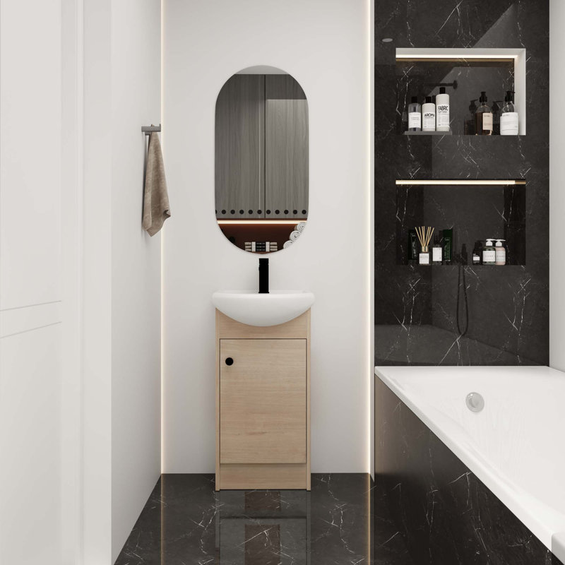 Meuble-lavabo autoportant de 18 po avec lavabo