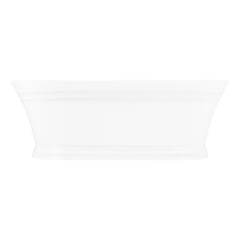 Odenwald 59" Acrylic Soaking Tub with Integrated Overflow and Drain