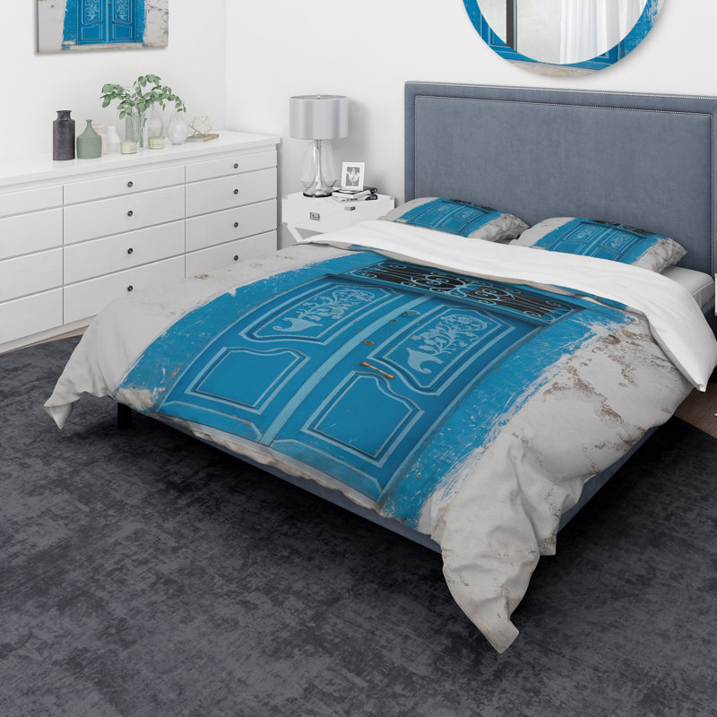 Ensemble de housse de couette Designart Door in Tunesia, Housse de couette très grand + 2 taies décoratives