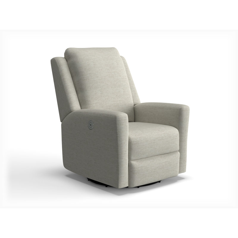 Power Swivel Glider Recliner, Snow
