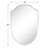 Faus 30'' H X 20'' W Irregular Arched Metal Bathroom Mirror Accent Asymmetrical Mirror for Bathroom Vanity, Dresser, Mantel or Bedroom-1951968016