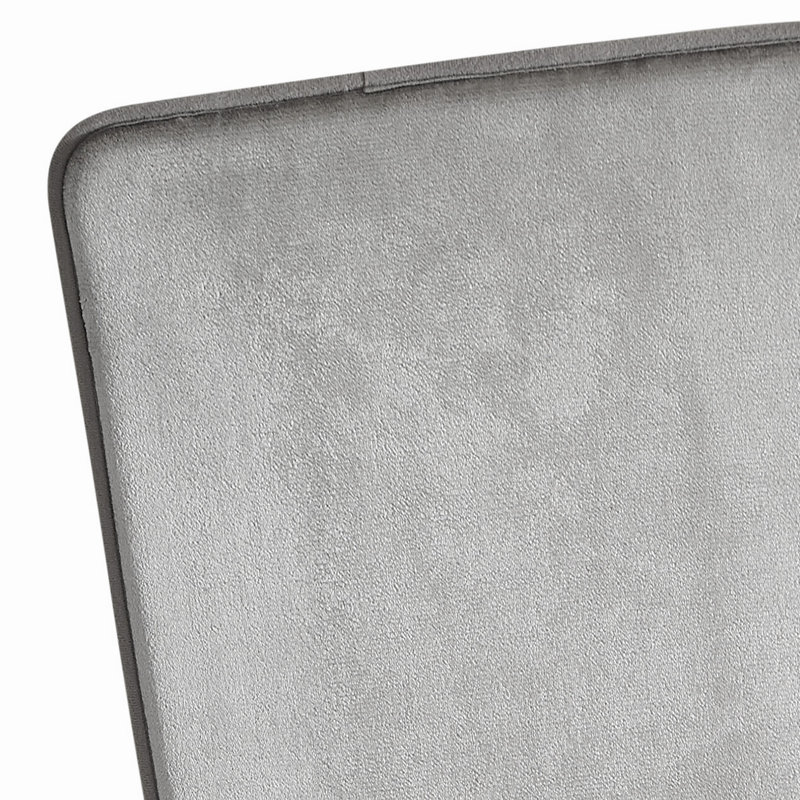 Ensemble de tapis de bain de couleur unie, gris