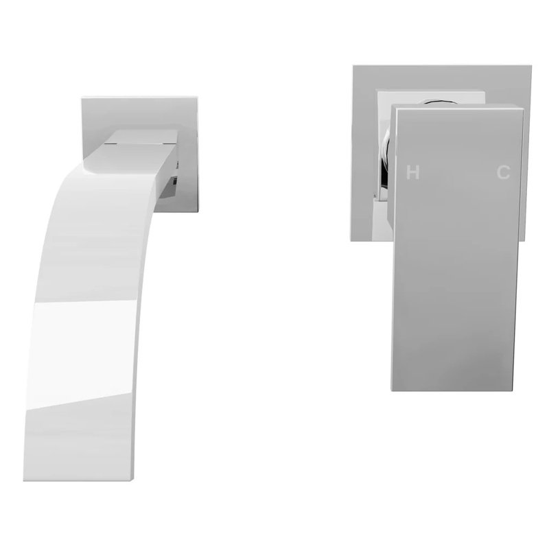 Artz Wall Single-handle Bathroom Faucet, Chrome