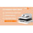 HTVRONT Automatic  Heat Press Machine Light Blue &Automatic Mug Heat Press Machine White