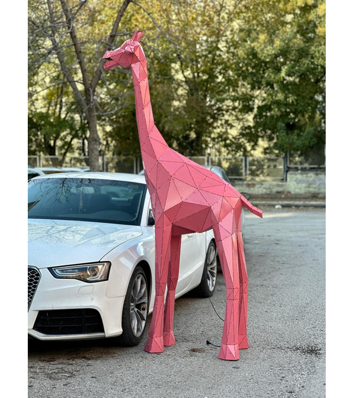 Statue de girafe - L, L