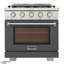 30 in. 4.2 cu. ft. Natural Gas Range and Convection Oven in Light Blue with True Simmer Burners-1953421734-1953421735