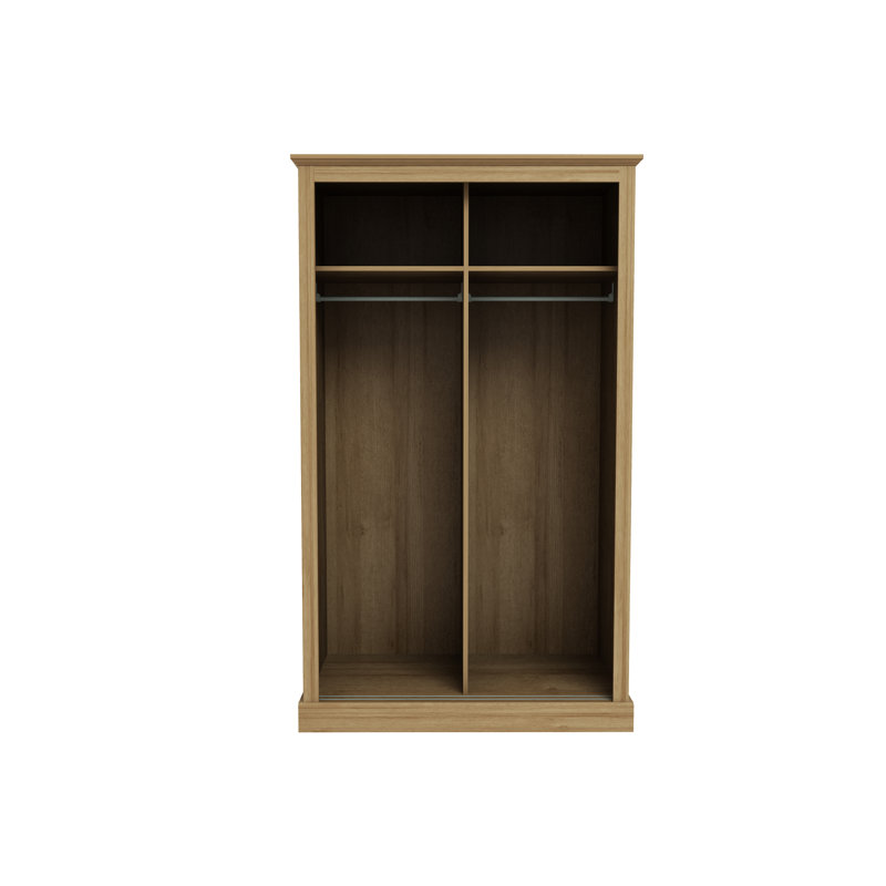 Kenansville 2 Door Manufactured Wood Wardrobe, Oak