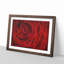 Dewdrops upon a Red Rose - Picture Frame Painting Print-56708386-56708387