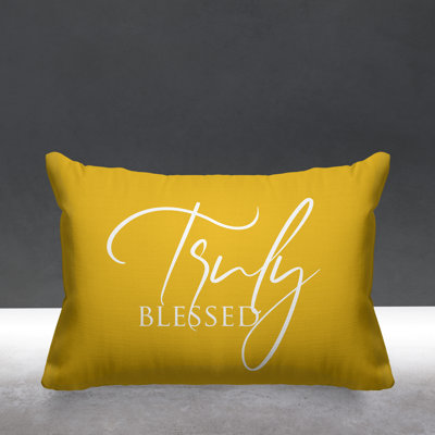 Aspire Truly Blessed Outdoor Rectangular Pillow Cover & Insert