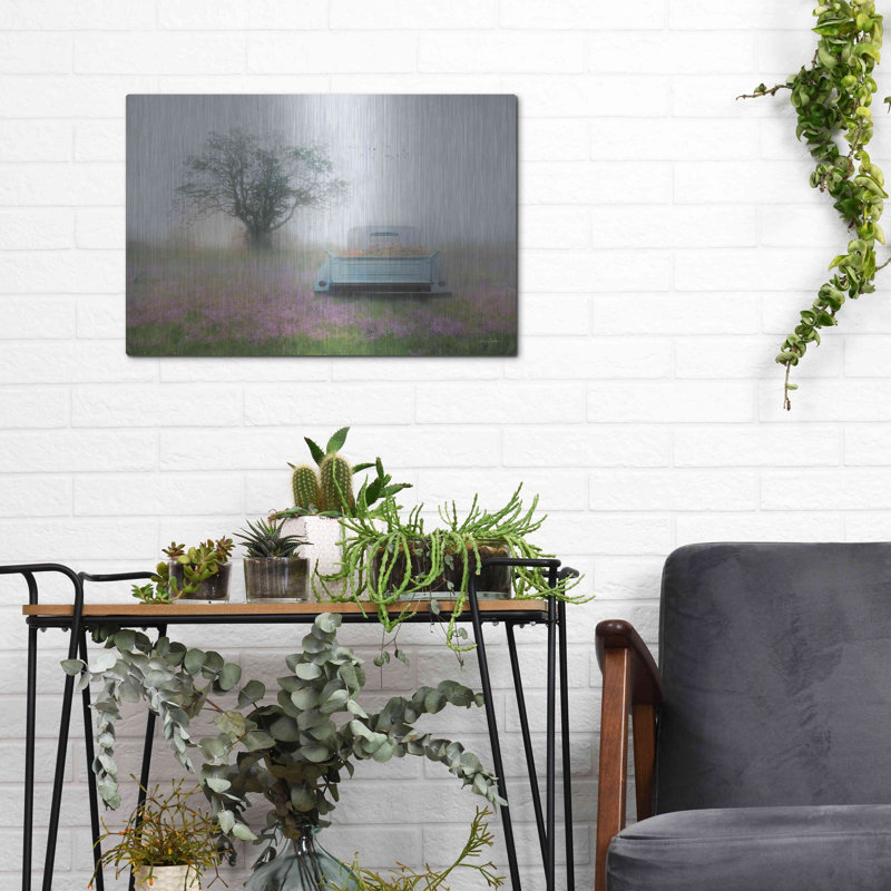 «Summer Wildflowers» par Lori Deiter, art mural en métal, H 12 po x l 16 po