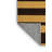 Machine Washable Horizontal Stripes Yellow Area Rug-945947029