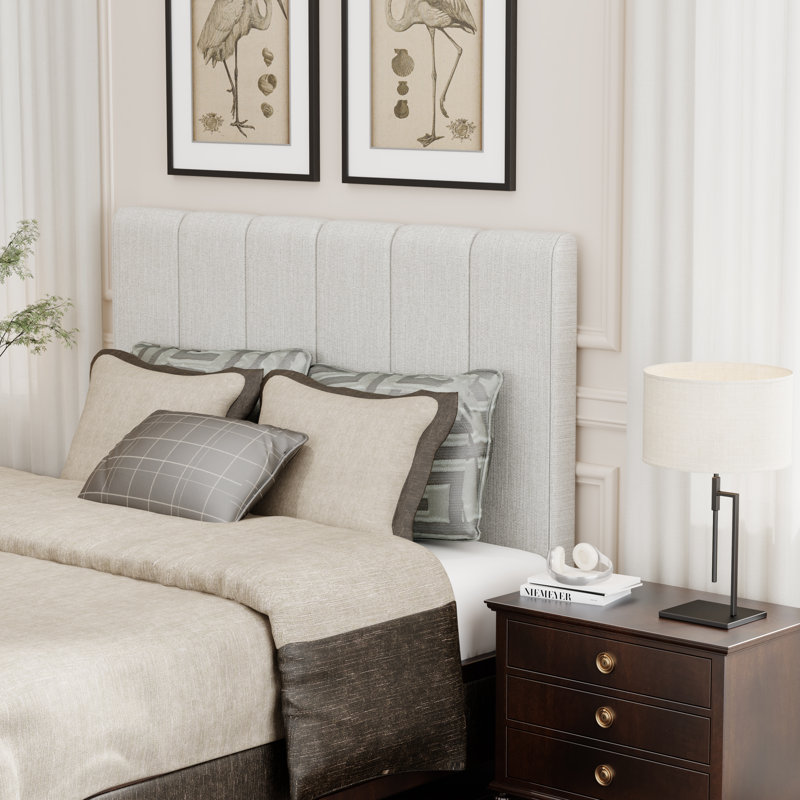 Dacoma Upholstered Headboard, Cream, Queen