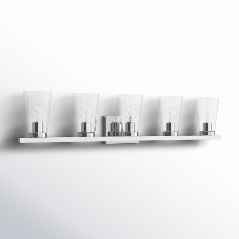 Areeas 5 - Light Dimmable Vanity Light, Polished Chrome