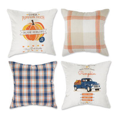 Plaid Cotton Pillow Cover