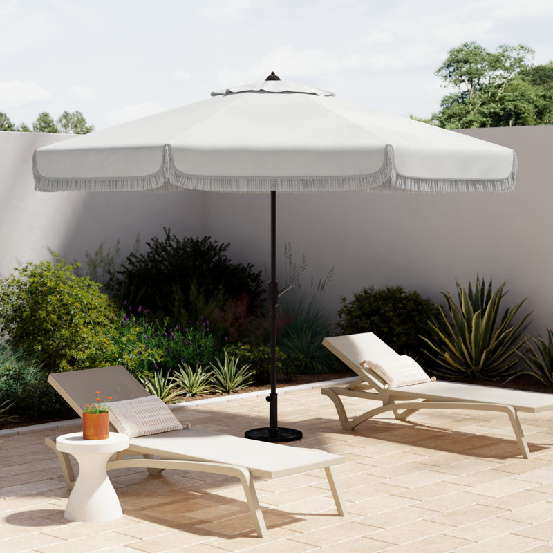 Darya 130'' Beach Umbrella, White