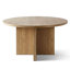 Ensemble de salle à manger 5 pièces rond en placage de bois avec chaises rembourrées et roulettes cachées-606302279