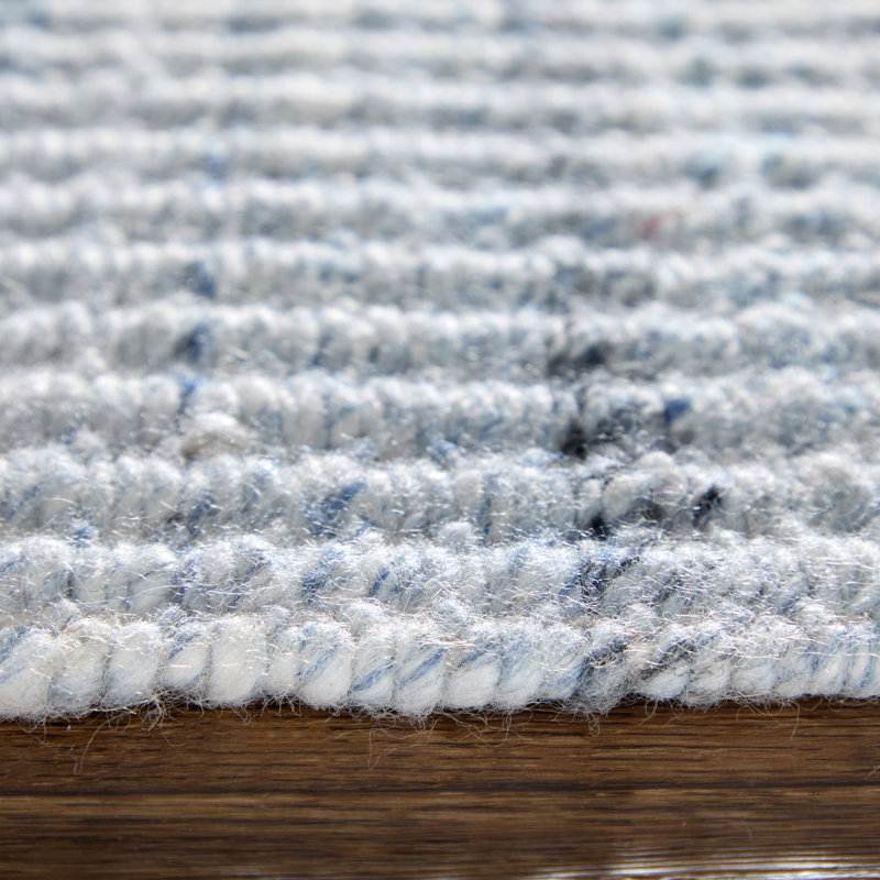 Cramlington Hand Woven Area Rug, Rectangle 2' x 3', Light Blue