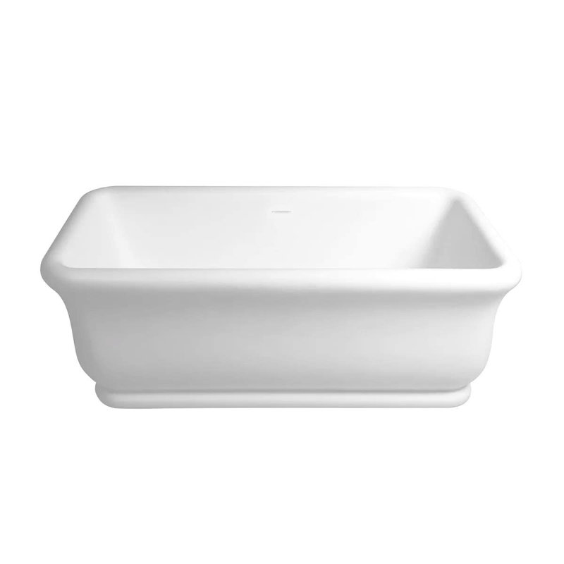 Baignoire de trempage autoportante 71 po x 32 po, Blanc brillant