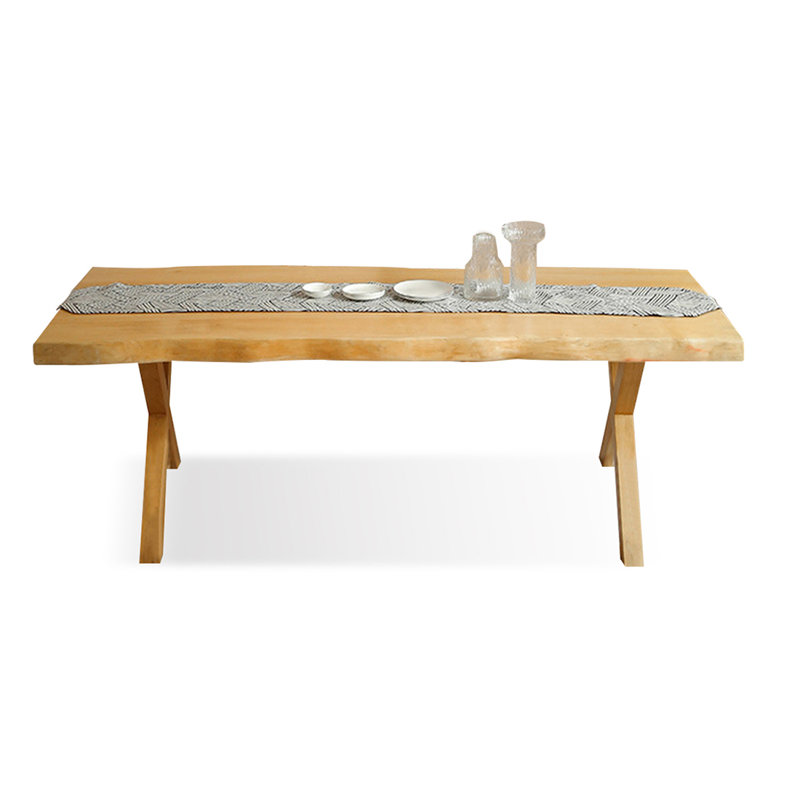 Table de salle à manger Burlywood, H 29,53 po x L 78,74 po x l 31,5 po