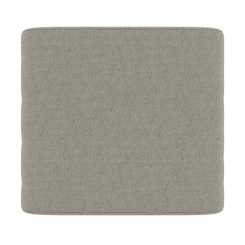 Sunbrella® Outdoor Ottoman Cushion, Spectrum Dove Sunbrella® Plainweave, 4" H x 22" W x 20" D