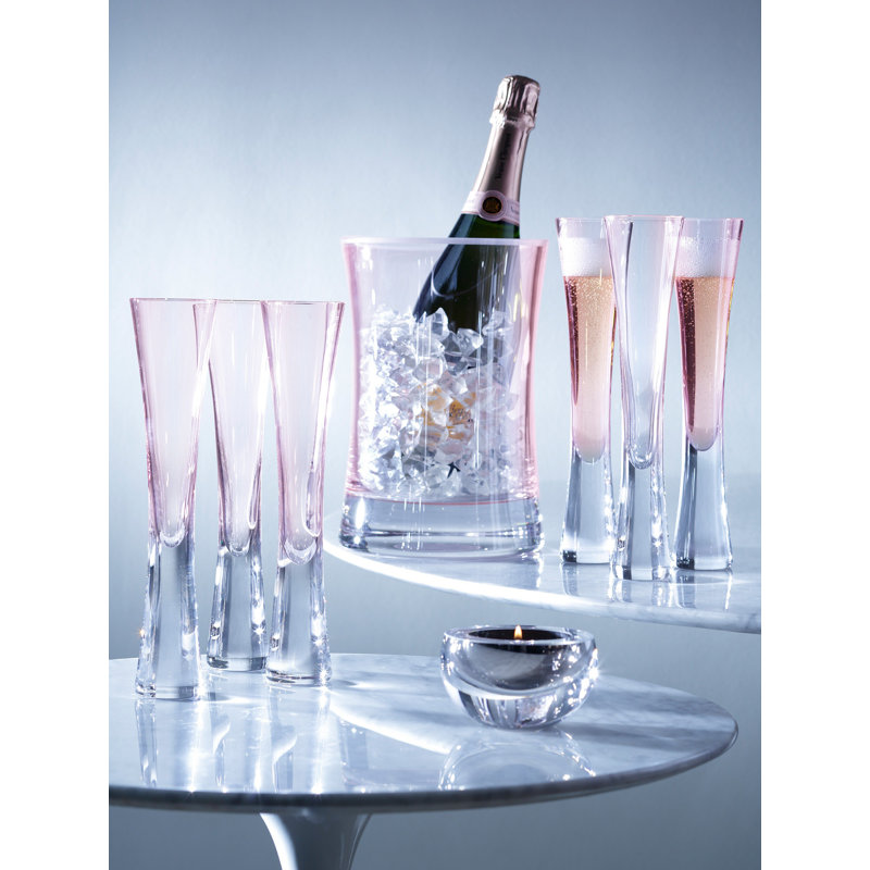 Moya Glass Champagne Bucket, Blush